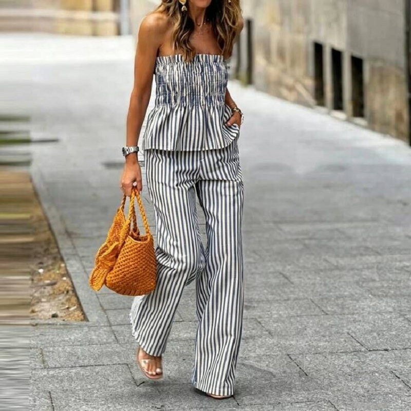 Spring Summer Striped Print Ho - Strapless Bra Backless review and price